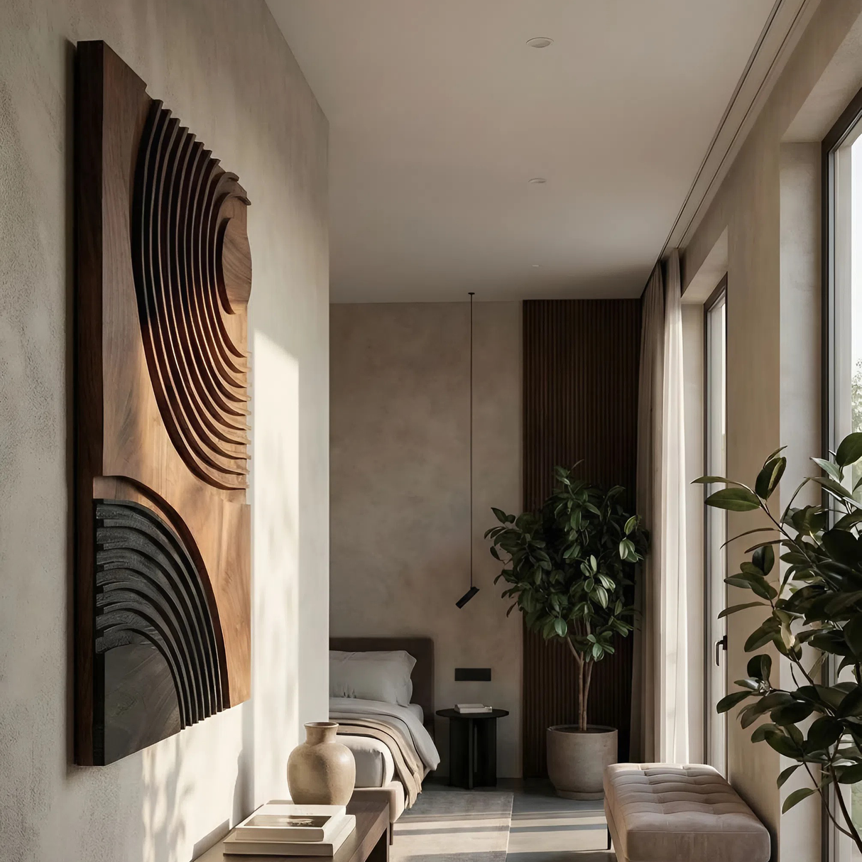 Modern Abstract Wall Art Panel For Dining Room Display