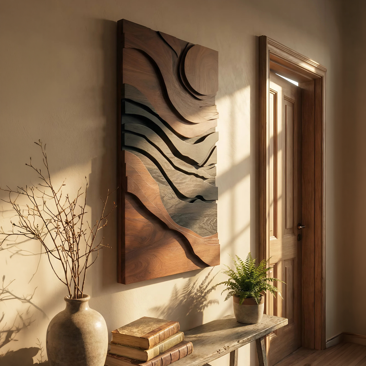 Modern Abstract 3D Wall Art For Bedroom Accent