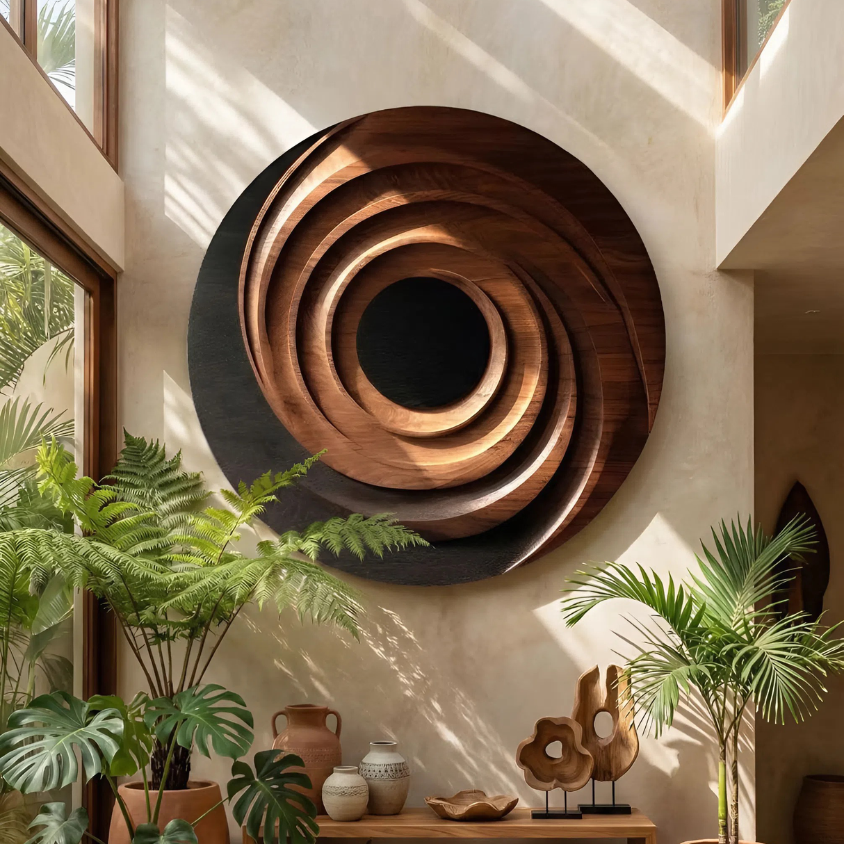 Modern Flowing Wall Sculpture For Living Room Display