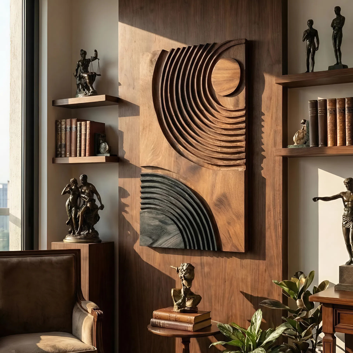 Modern Abstract Wall Art Panel For Dining Room Display