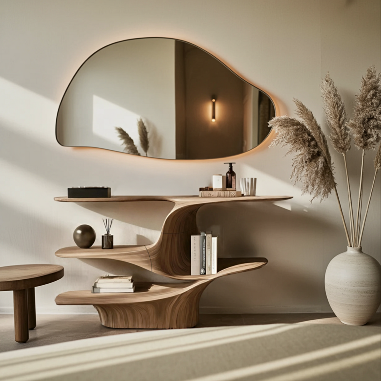 Rustic Live Edge Vanity For Bathroom Design And Storage