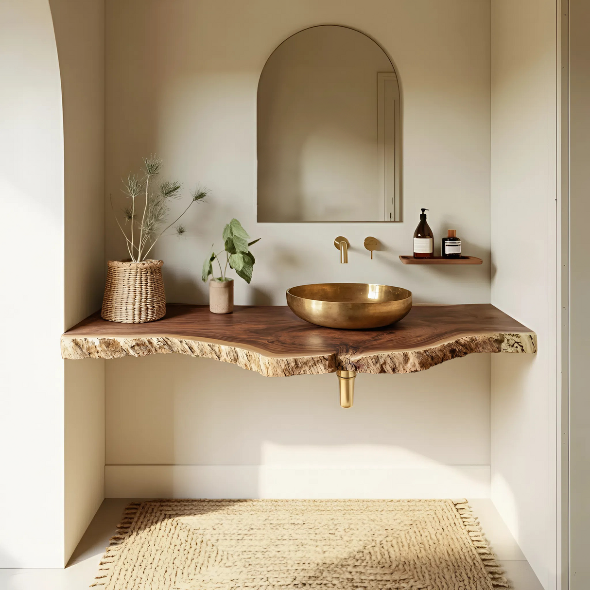 Farmhouse Style Floating Vanity For Modern Bathroom