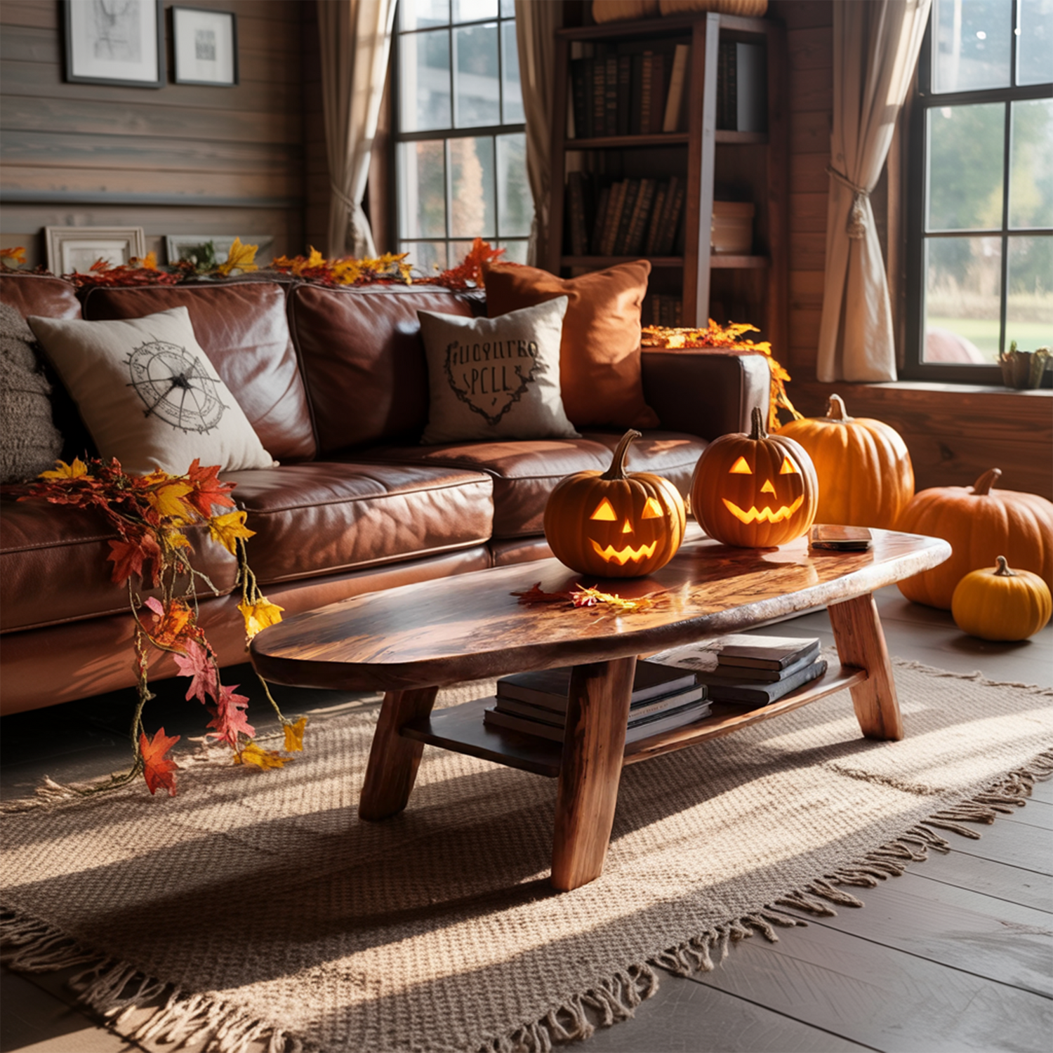 Farmhouse Live Edge Coffee Table Entryway Design Spooky Livingroom