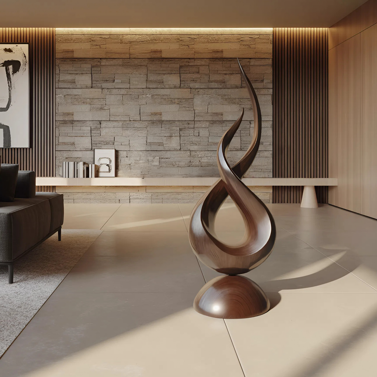 Farmhouse Abstract Sculpture For Garden Outdoor Accent