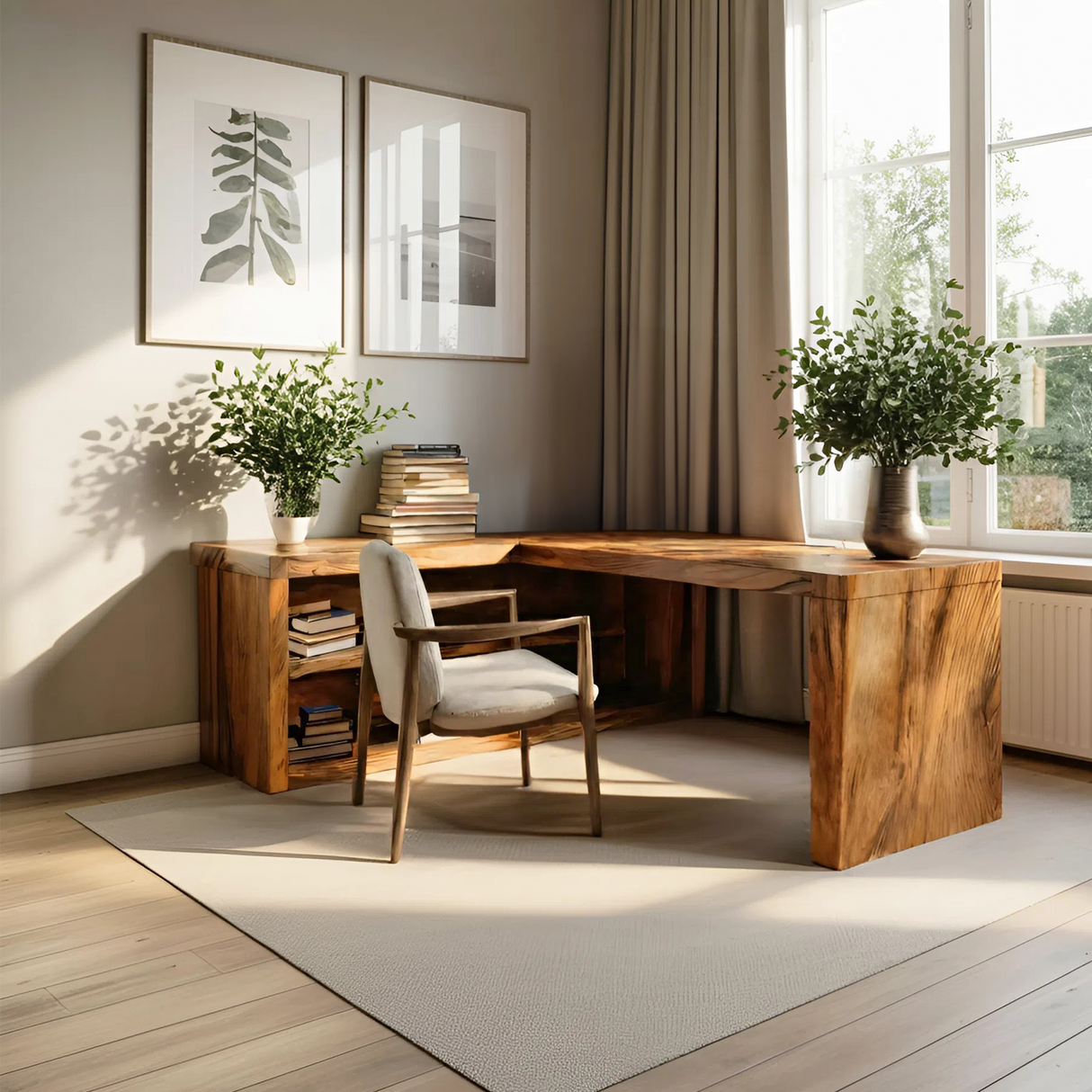 Modern L Shaped Desk For Workspace