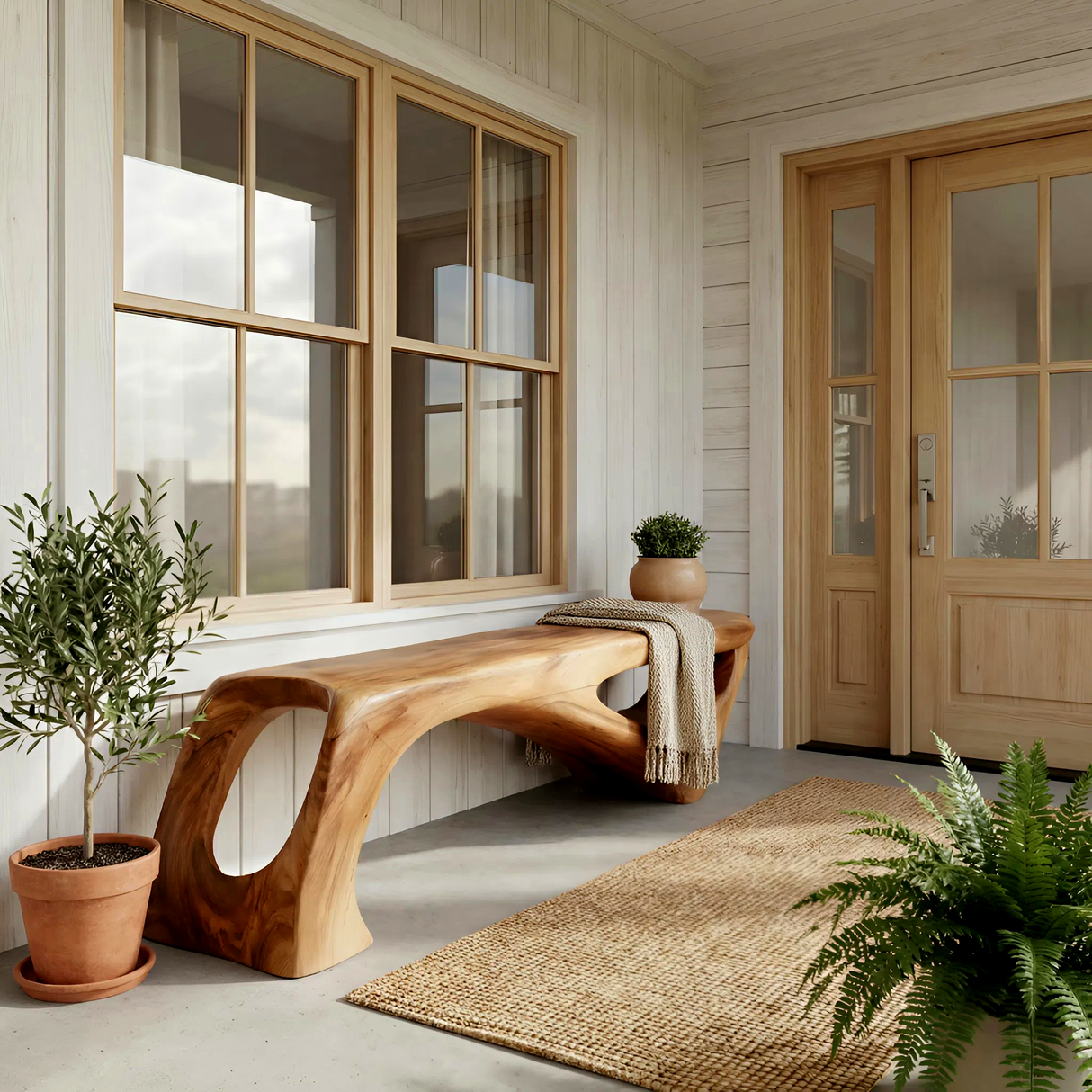 Modern Bench For Entryway Interior