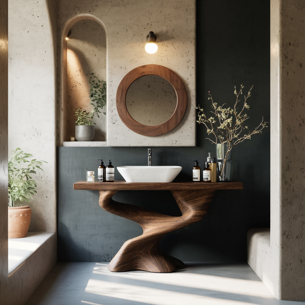 Handcrafted Solid Vanity For Unique Bathroom Design