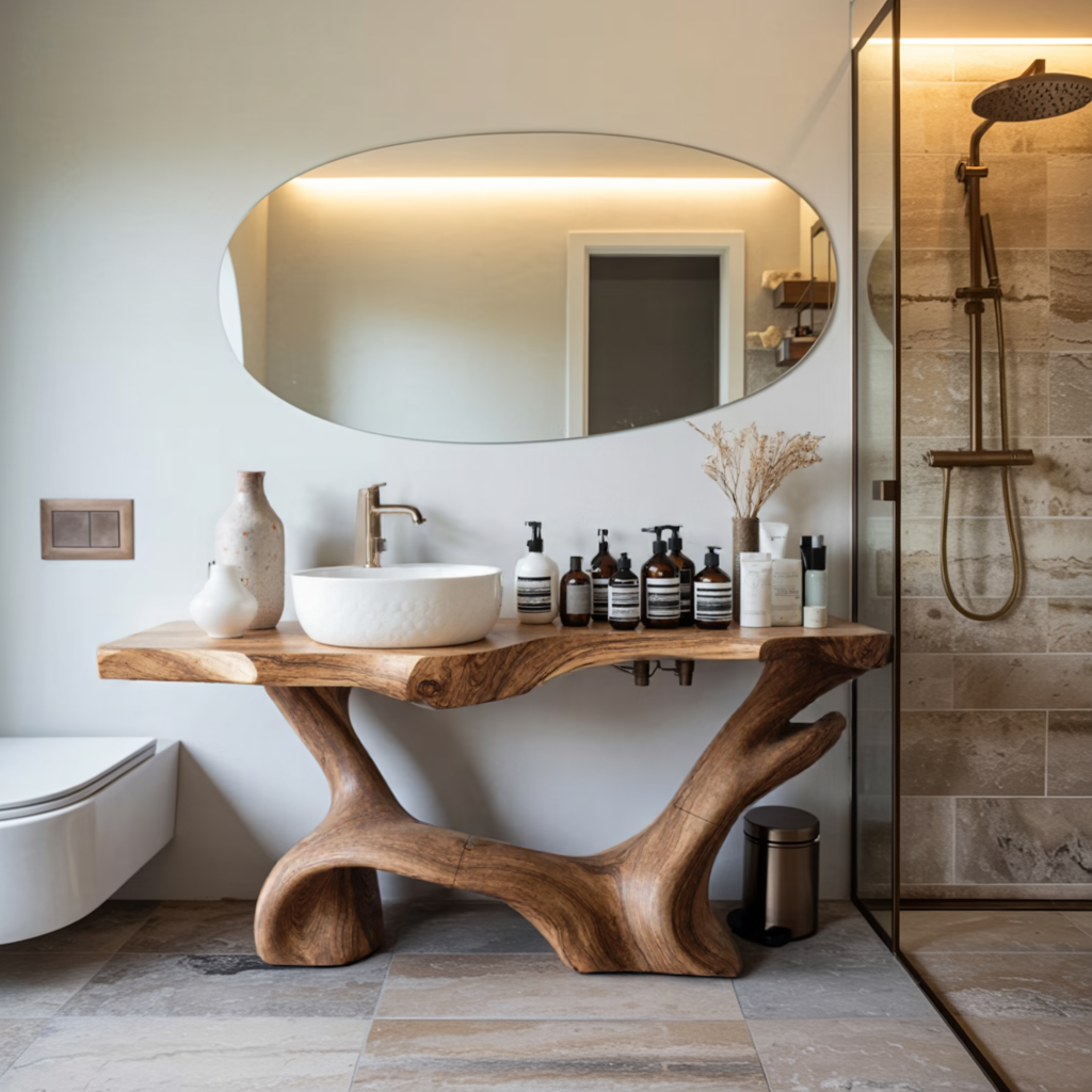 Farmhouse Solid Vanity For Country Bathroom Design