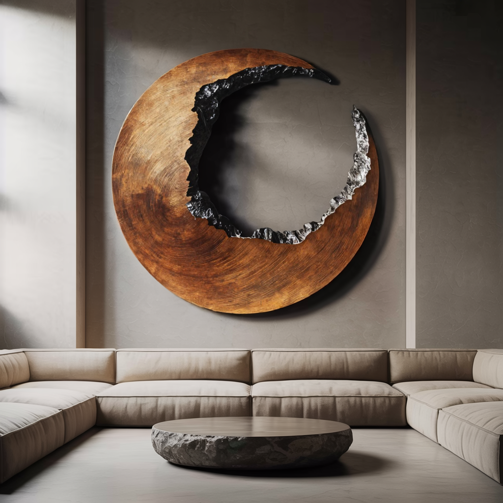 Mid Century 3D Wood Wall Art For Furniture Home Makeover