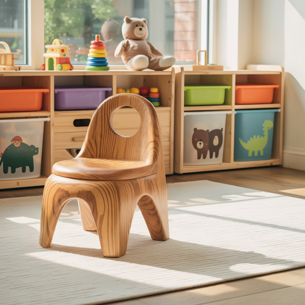 Montessori Toddler Chair Ergonomic Seat Playroom Or Preschool
