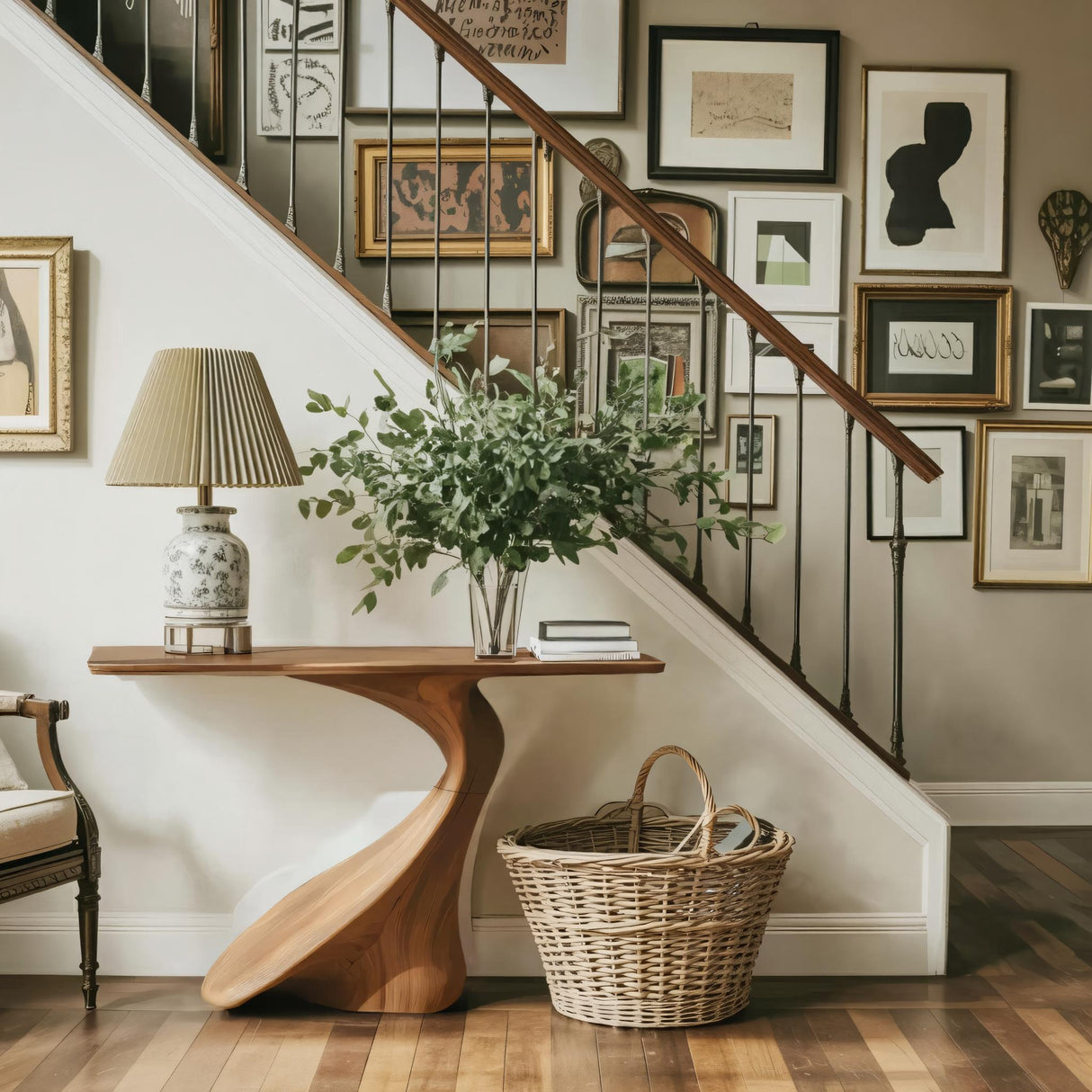 Rustic Chic Console Table Entryway Design