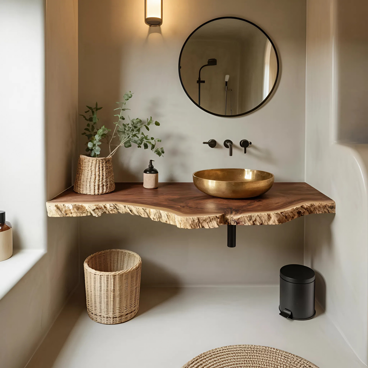 Farmhouse Style Floating Vanity For Modern Bathroom