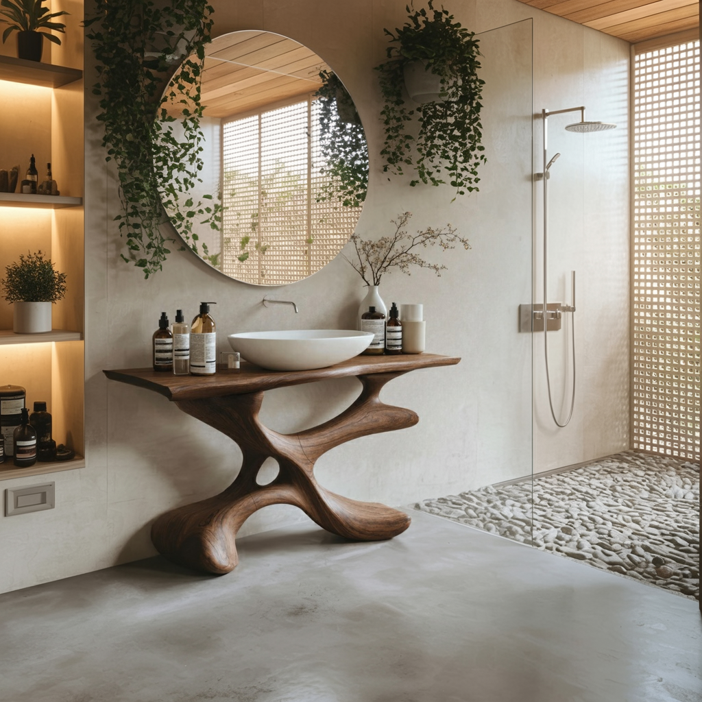 Handcrafted Bathroom Vanity For Furniture Decor Style