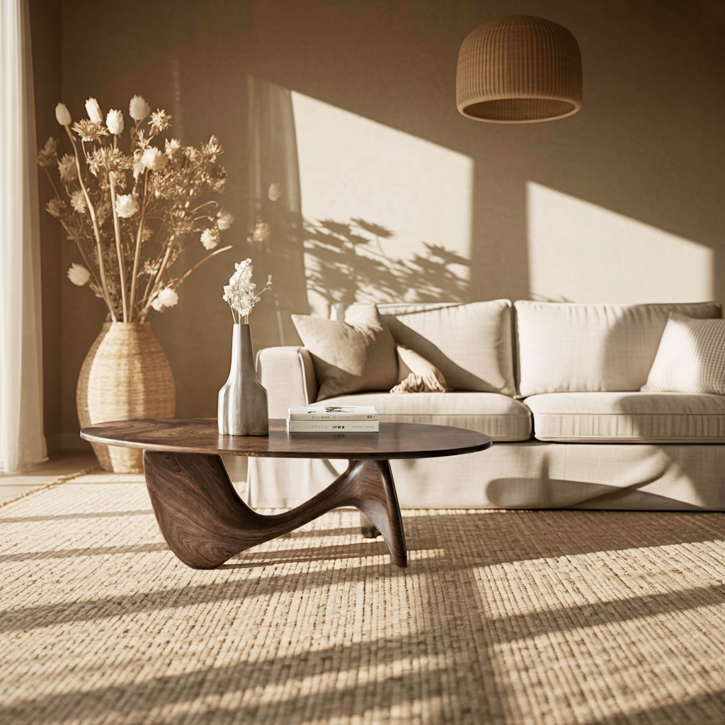 Mid Century Wood Table For Functional Room Decor