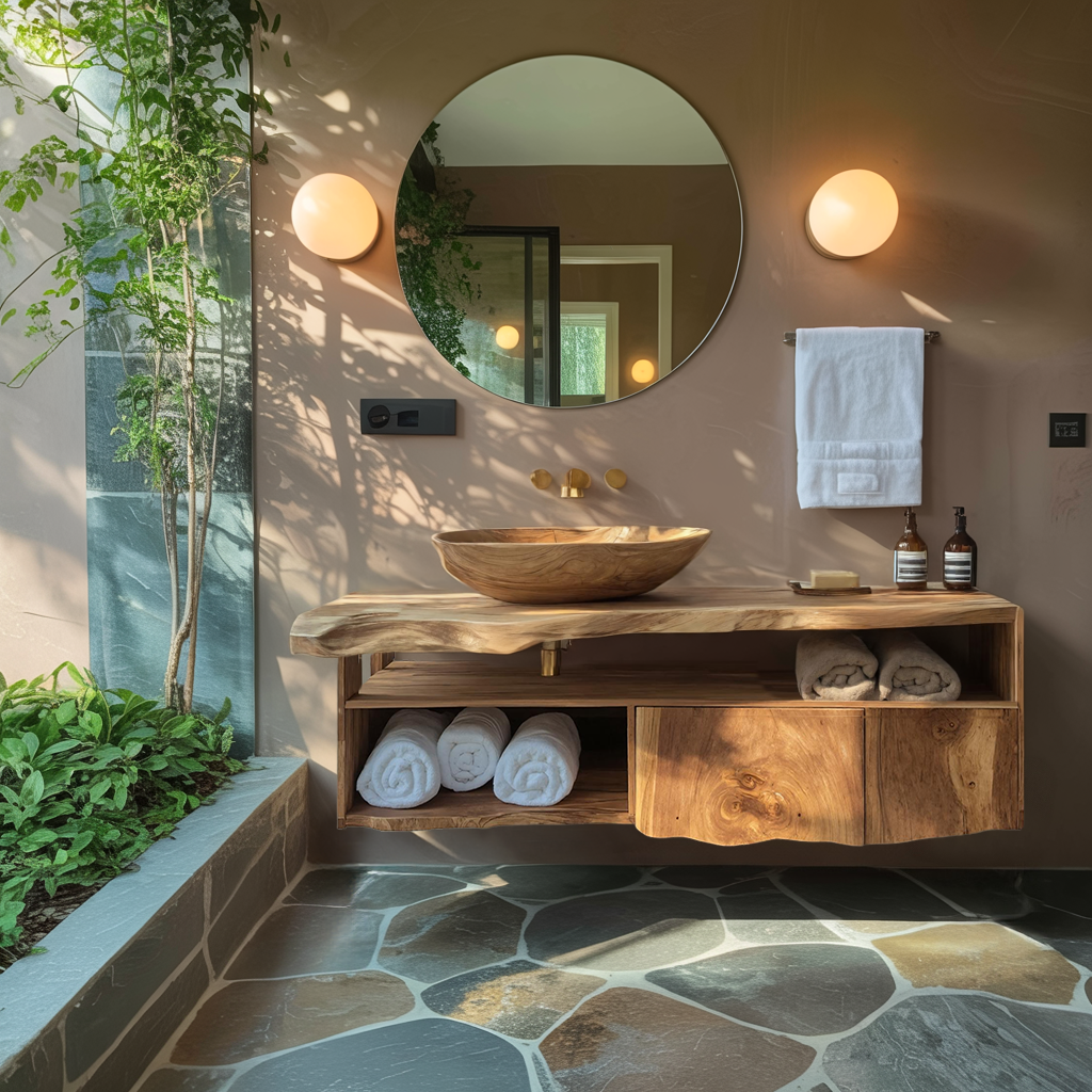 Mid Century Vanity Cabinet For Bathroom Furniture