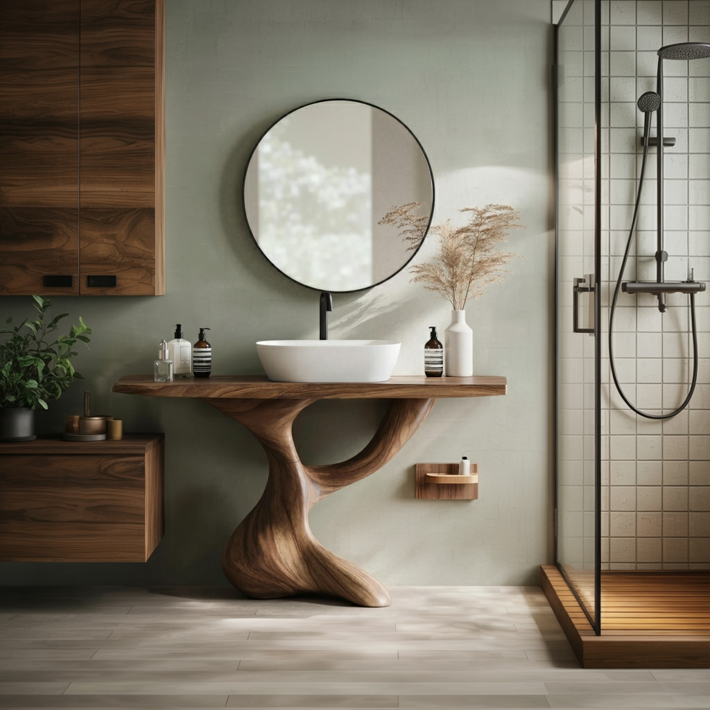 Handcrafted Solid Vanity For Timeless Bathroom Use