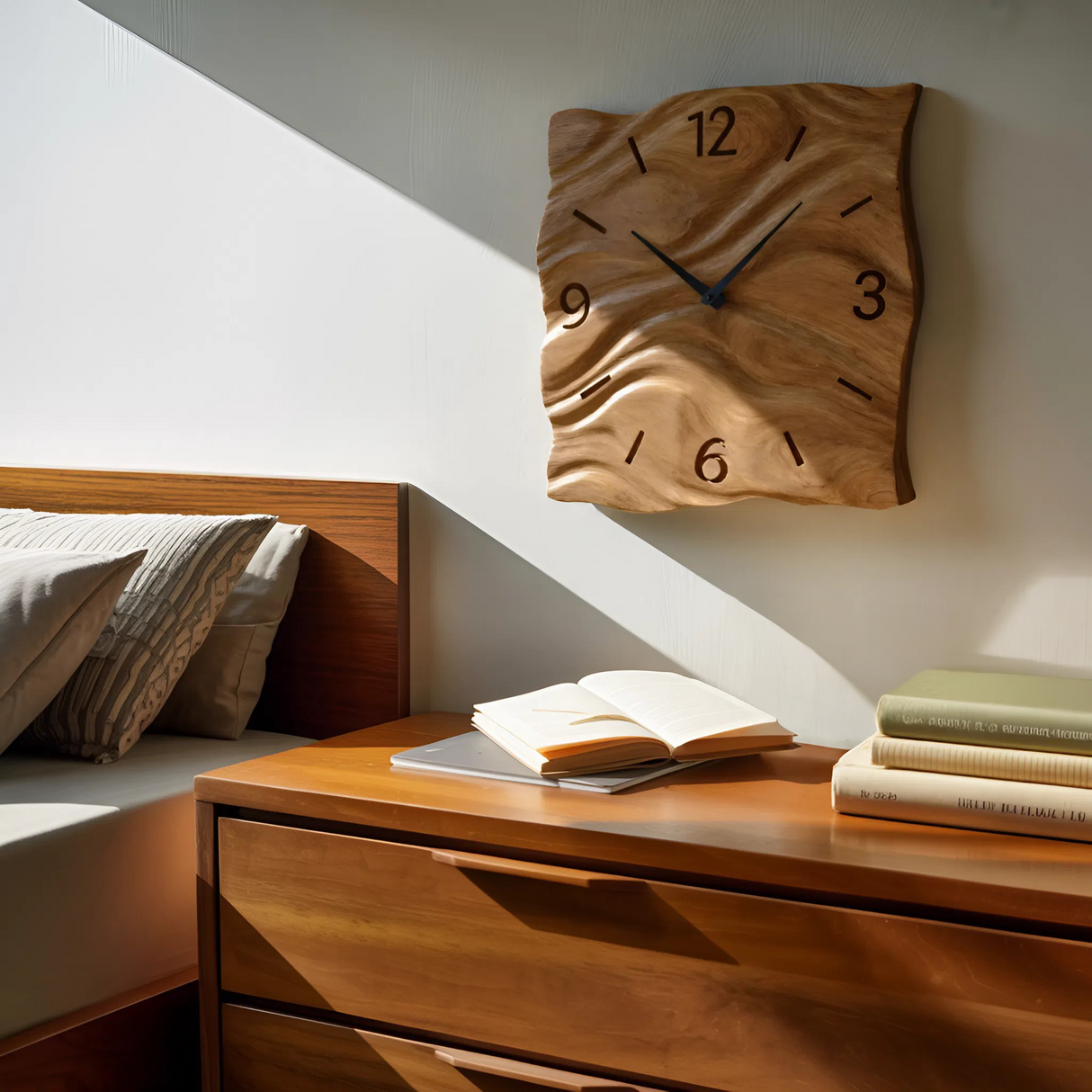 Contemporary Handcrafted Wall Clock For Living Room Interior