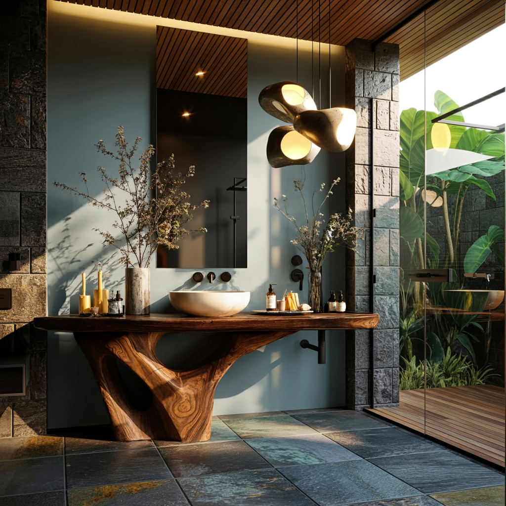 Rustic Solid Vanity For Timeless Bathroom Furniture