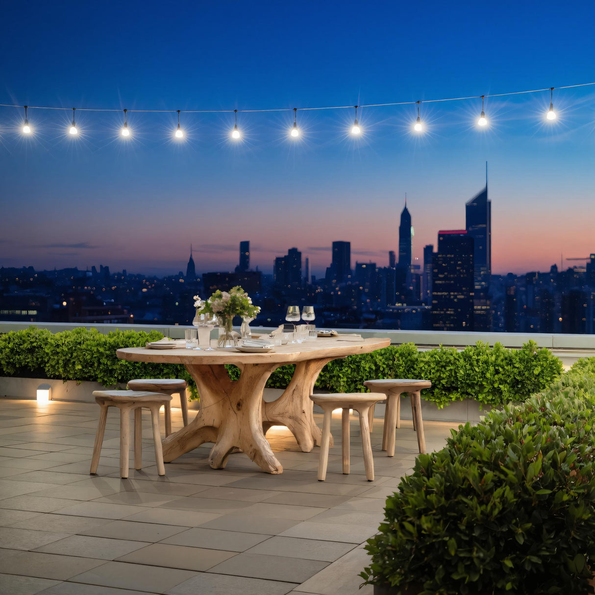 Handcrafted Wooden Dining Table For Furniture Decor