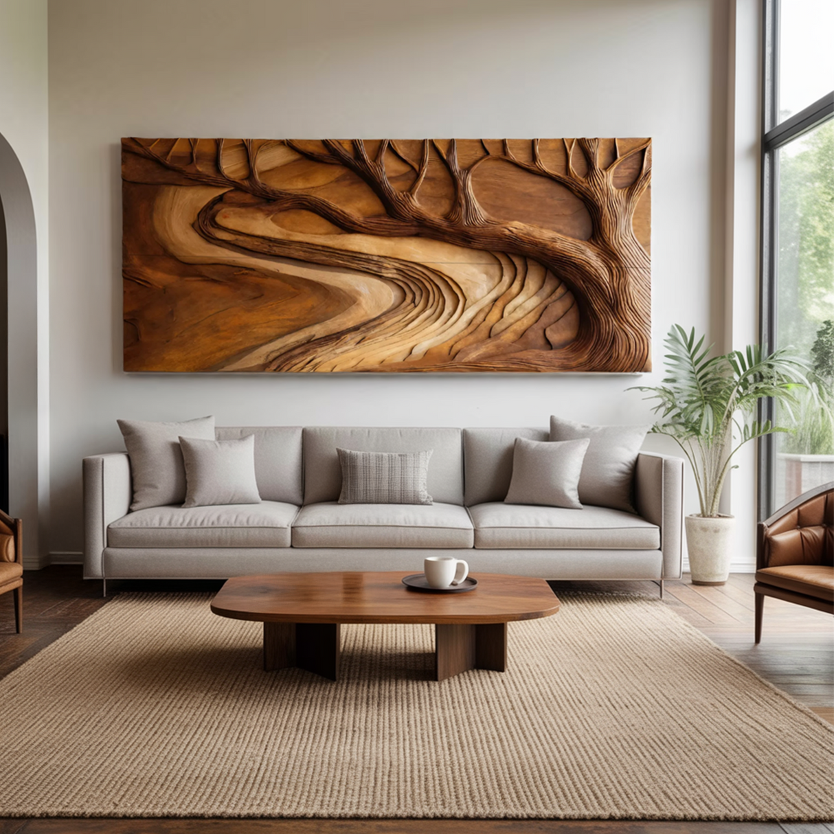 Modern Sculptural Artwork Inspired Branch For Living Decor