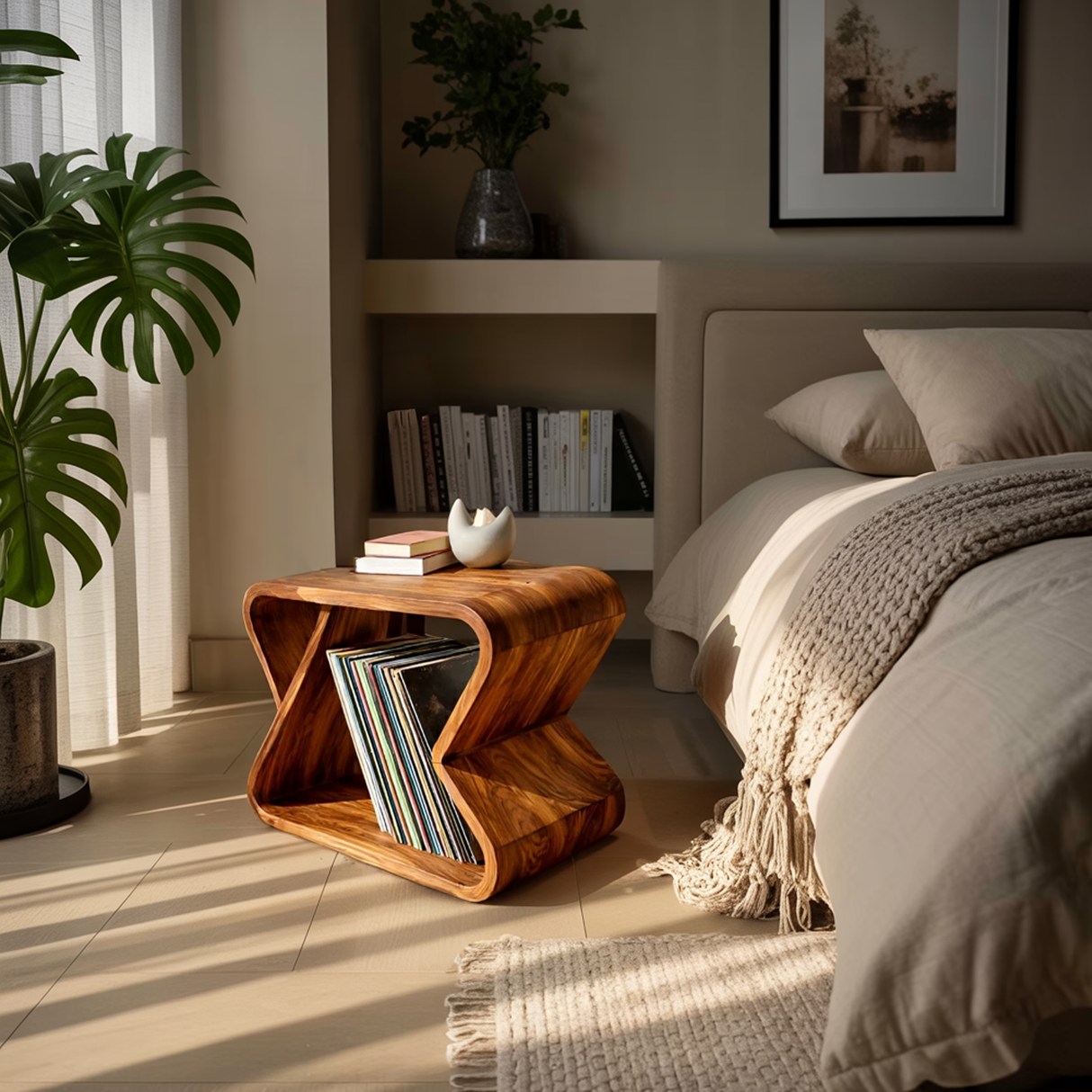 Modern Wooden Side Table For Stylish Living Room