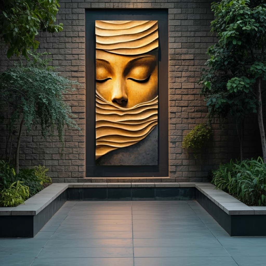 Mid Century Wood Wall Sculpture For Furniture Design