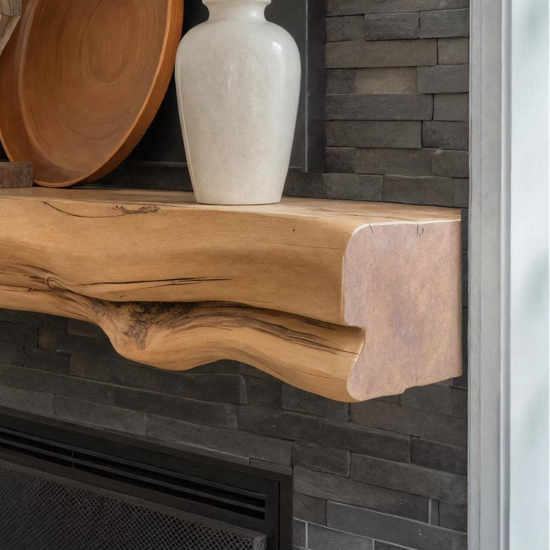 Natural Mantel Shelf For Fireplace Or Entryway
