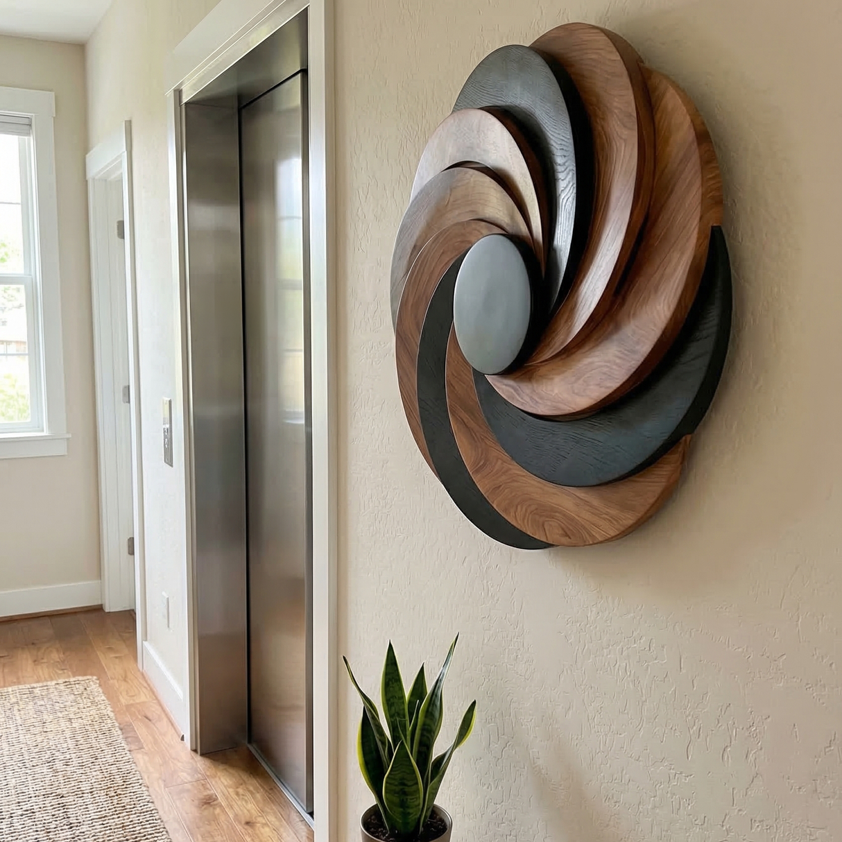 Mid Century Abstract Wall Art For Living Room Decor