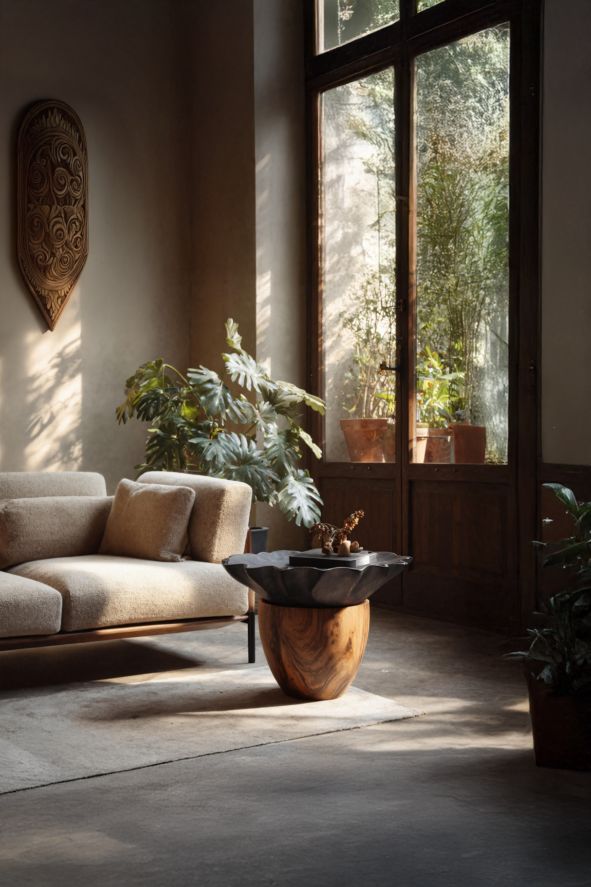 Mid Century Wooden Side Table For Modern Lounge Decor