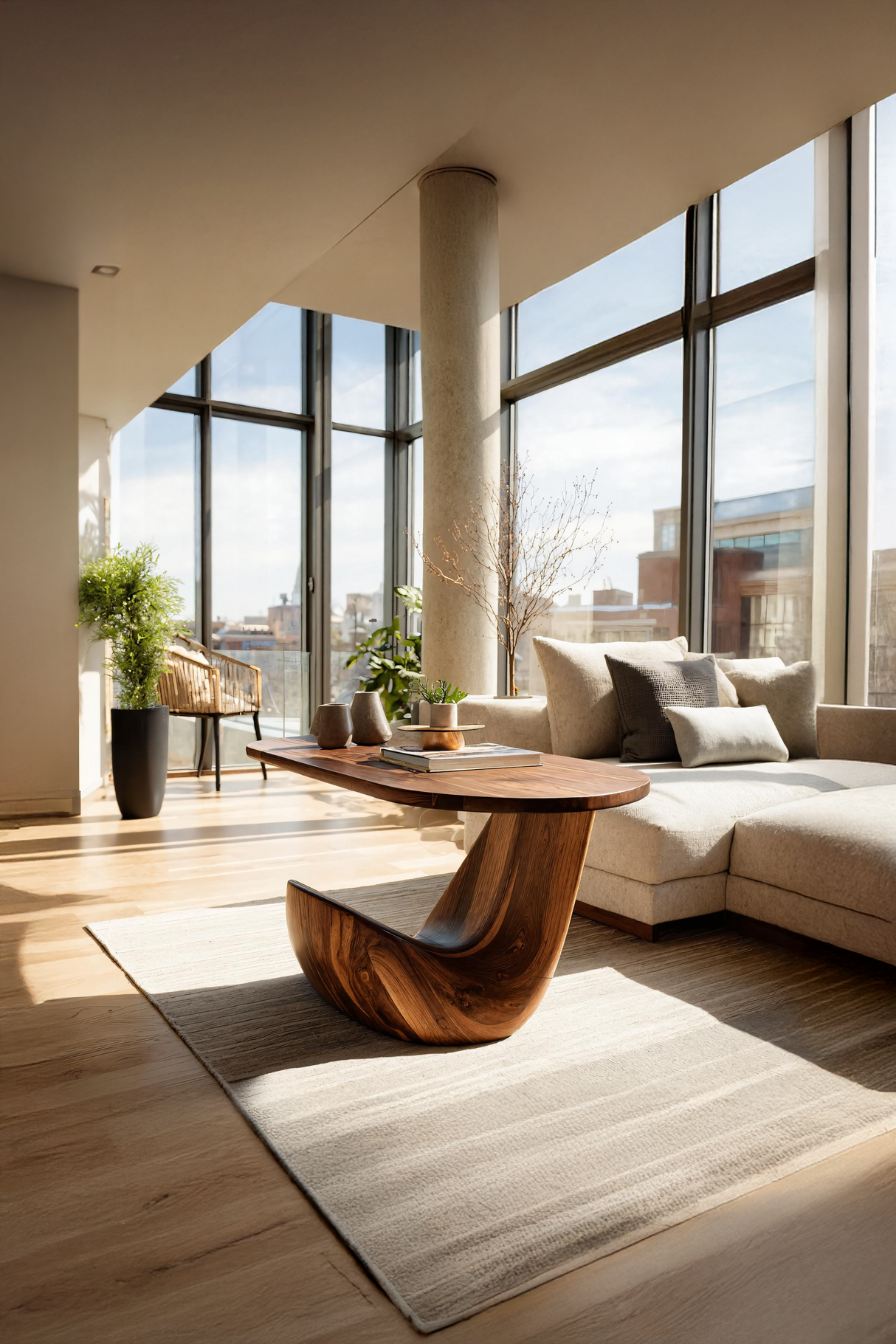 Farmhouse Live Edge Side Table For Vintage Furniture Vibe