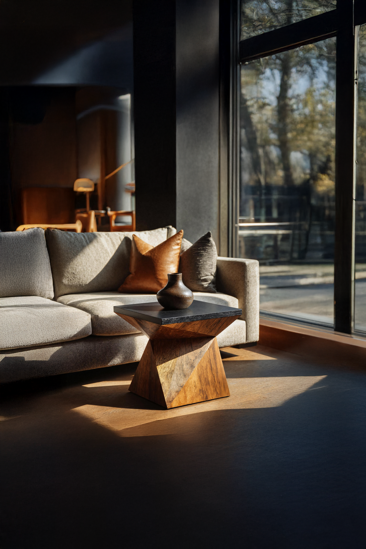 Mid Century Live Edge Side Table For Furniture Decor Ideas