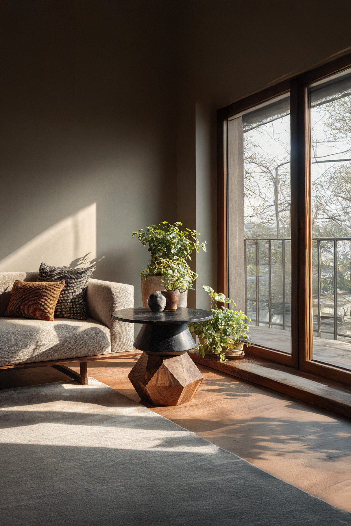 Mid Century Wooden Side Table For Entryway Design Refresh