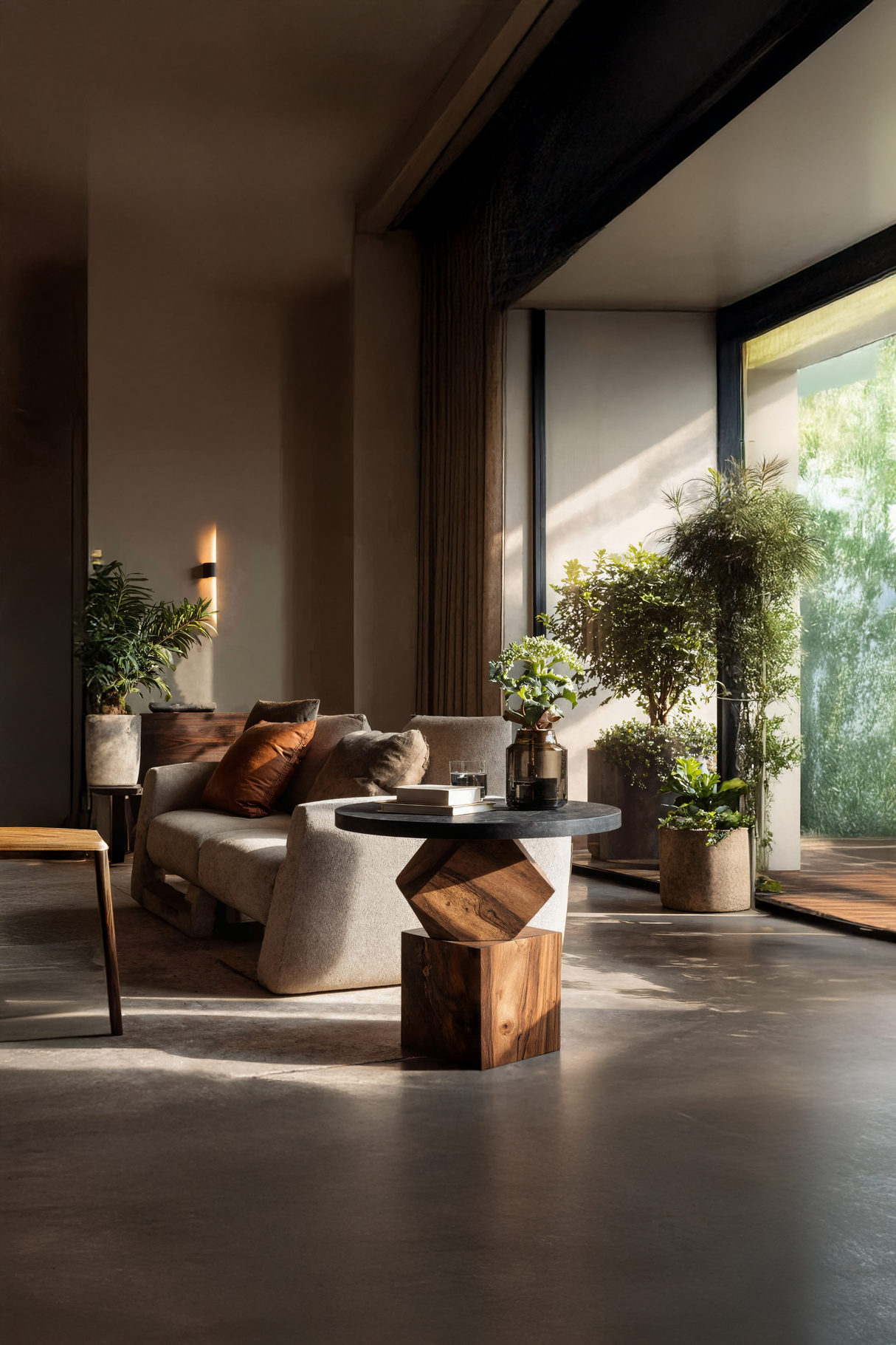 Modern Wooden Side Table For Bedroom Nightstand Decor