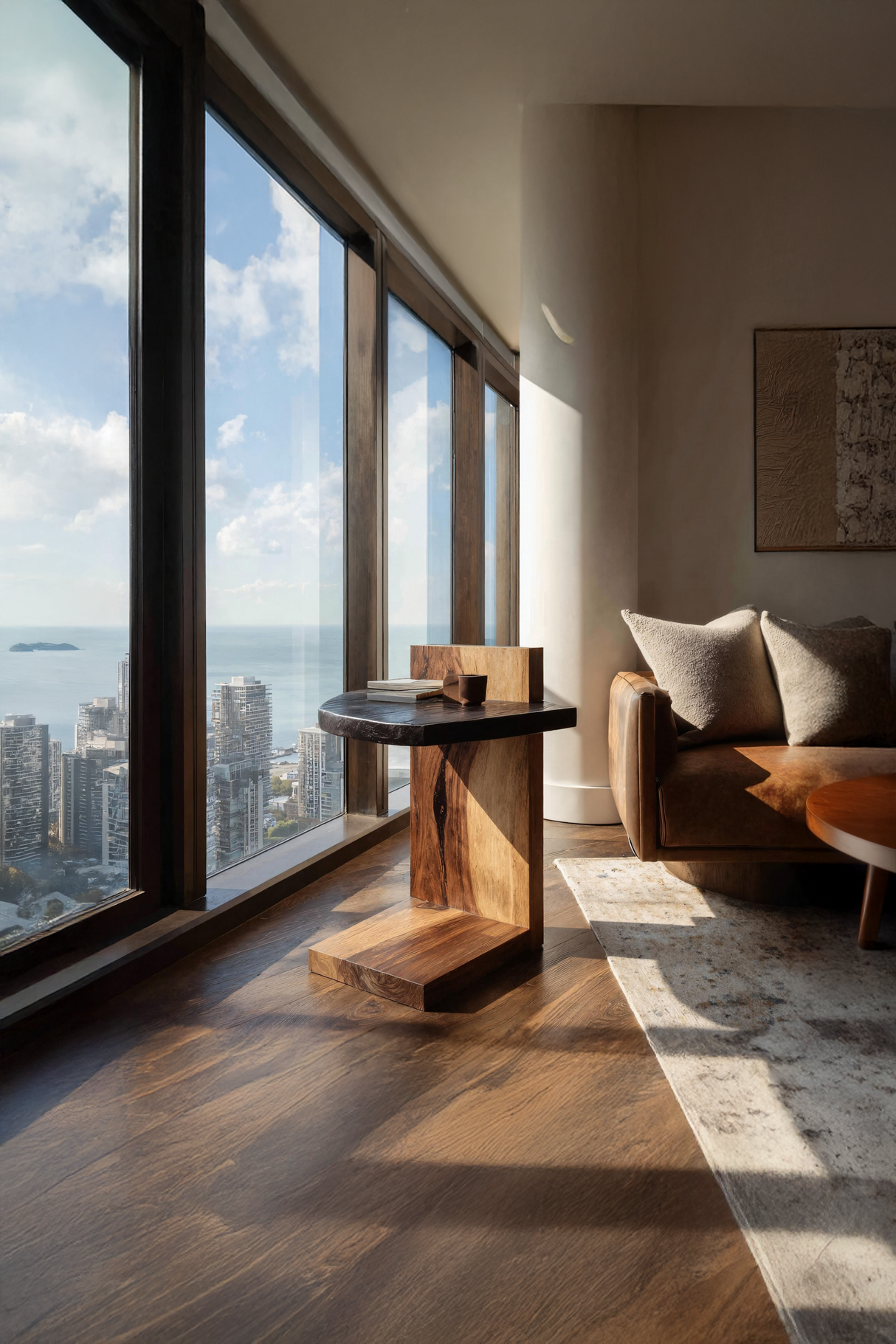 Handcrafted Wooden Side Table For Premium Furniture Look