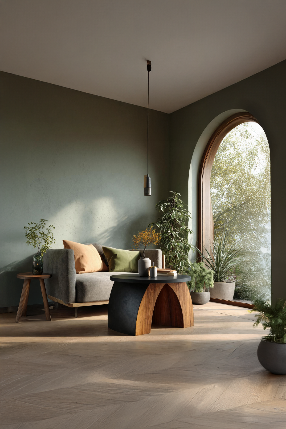 Farmhouse Wooden Side Table For Rustic Furniture Decor