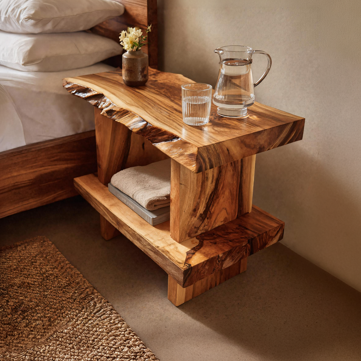 Artistic Large Display Shelf For Living Room Storage And Decor
