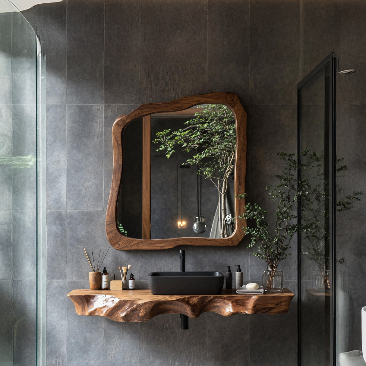 Farmhouse Solid Wood Vanity For Classic Bathroom