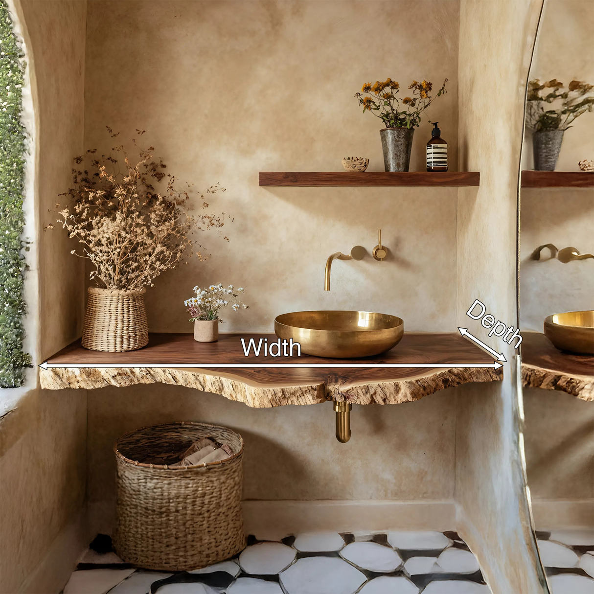 Farmhouse Style Floating Vanity For Modern Bathroom