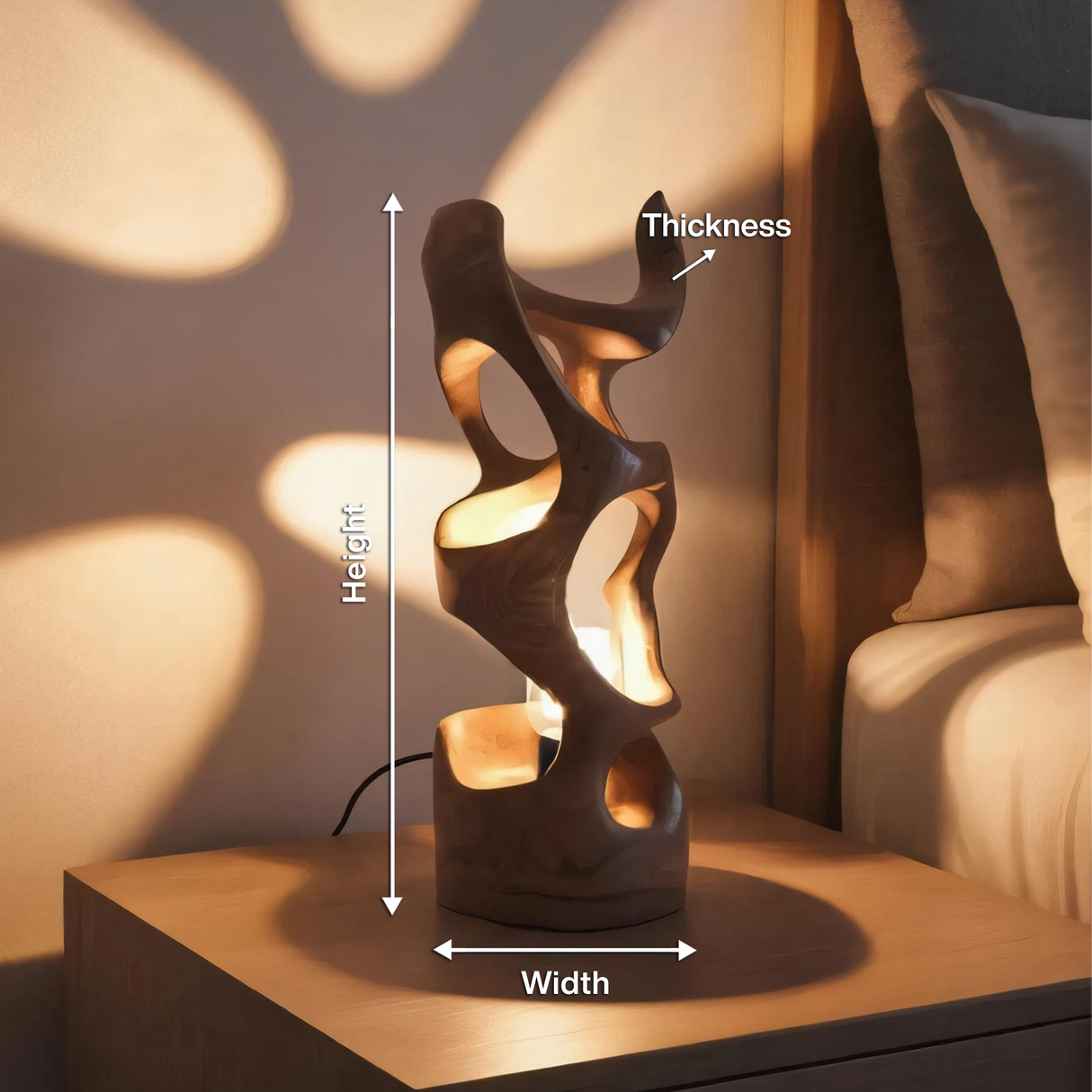 Modern Abstract Table Lamp For Bedroom Or Living Room