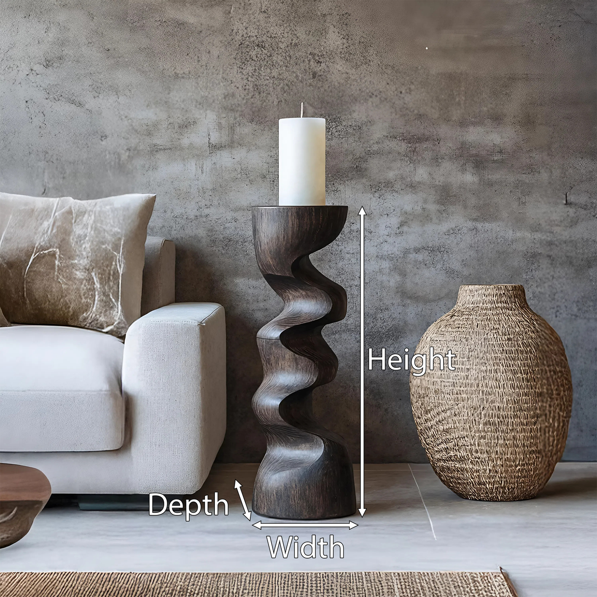 Rustic Candle Stick For Bedroom Cozy Ambience Styling