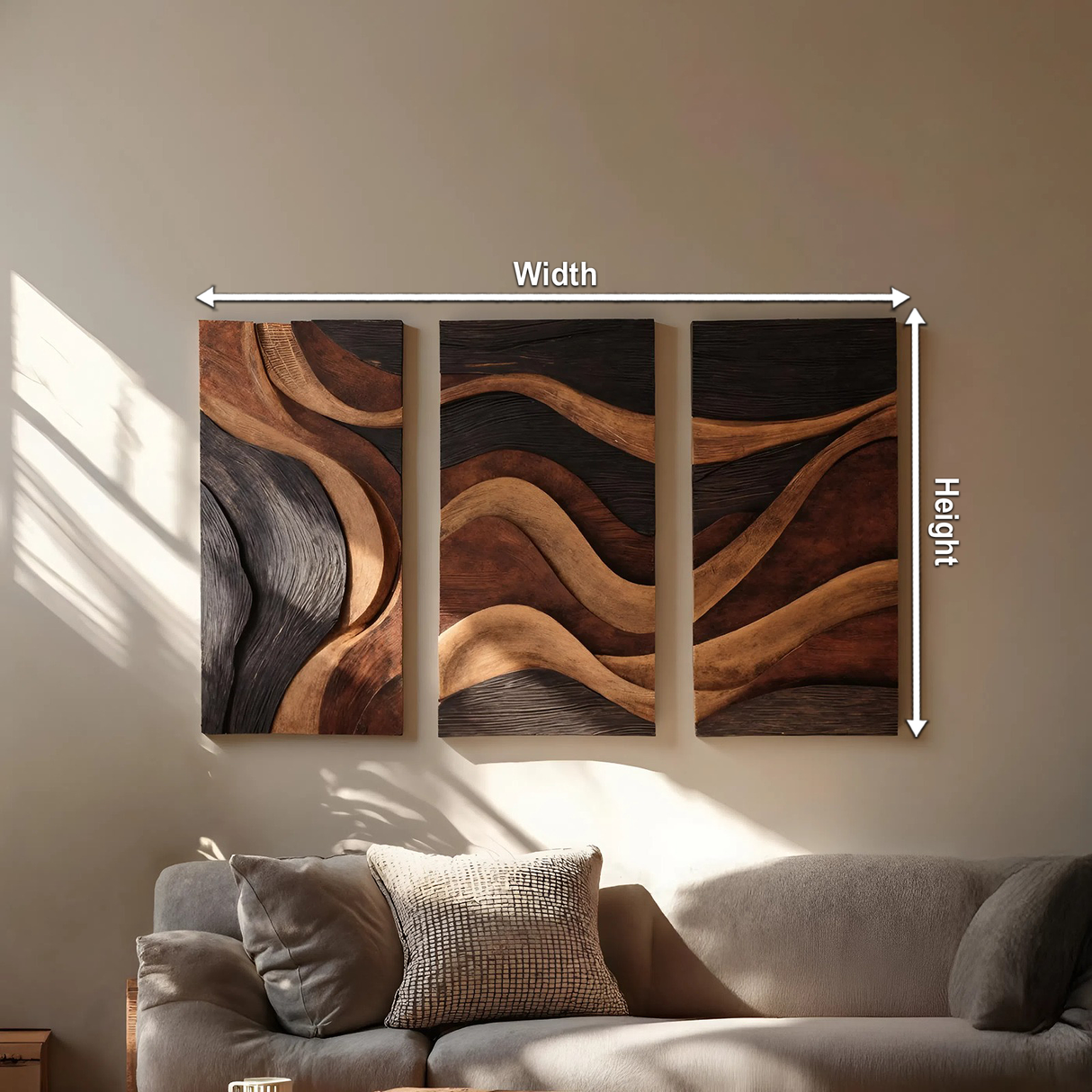 Mid Century Wall Art Sculpture For Entryway And Home
