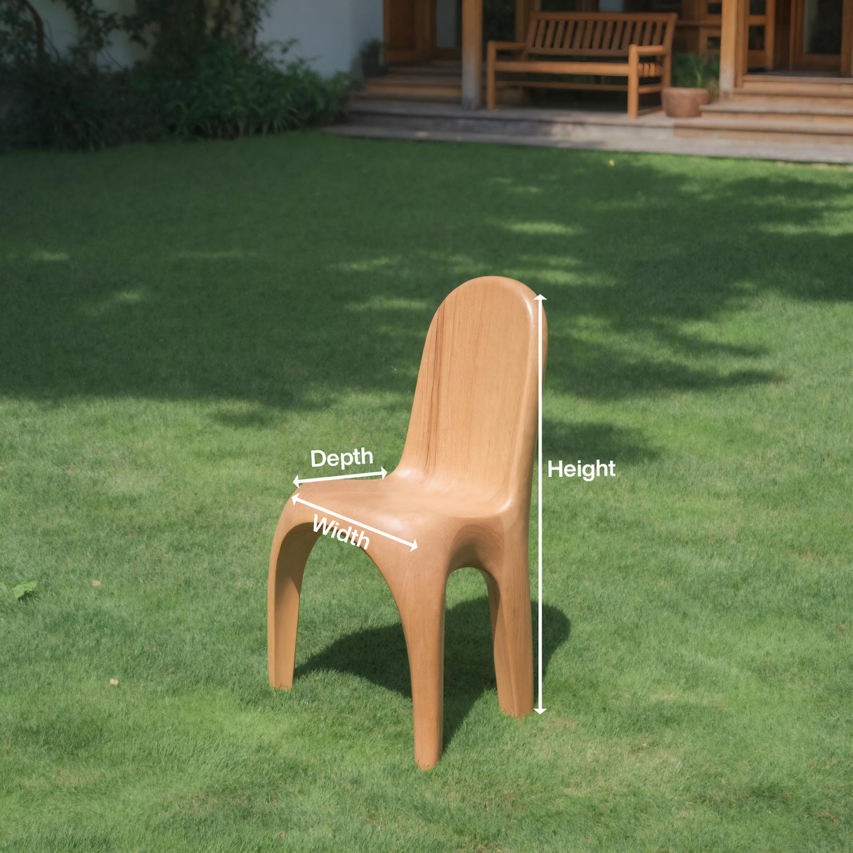 Modern Sculptural Chair With Minimalist Design For Living Room