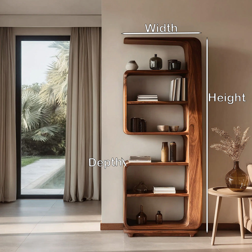 Minimalist Wooden Standing Shelf For Living Room