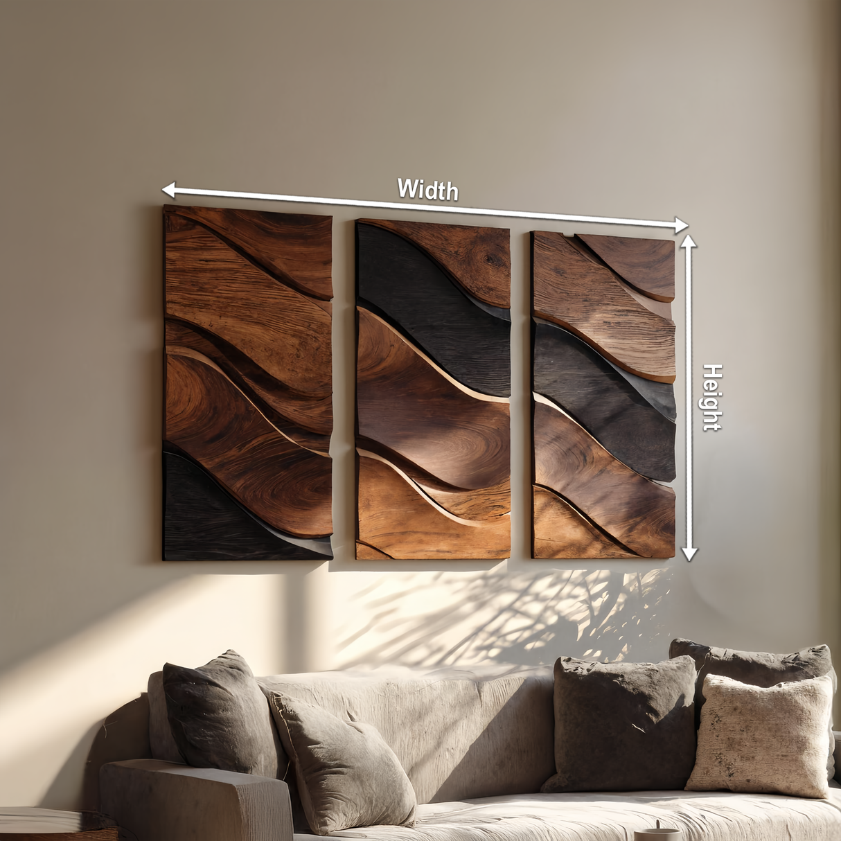 Farmhouse Rectangular Wooden Wall Art For Bedroom Decor