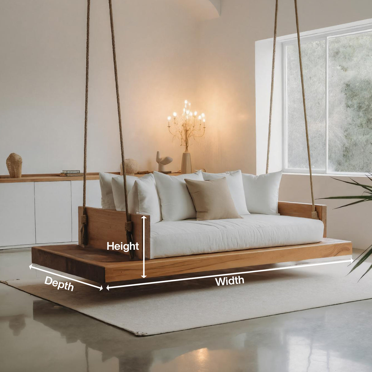 Modern Hanging Ceiling Swing For Living Room Or Studio
