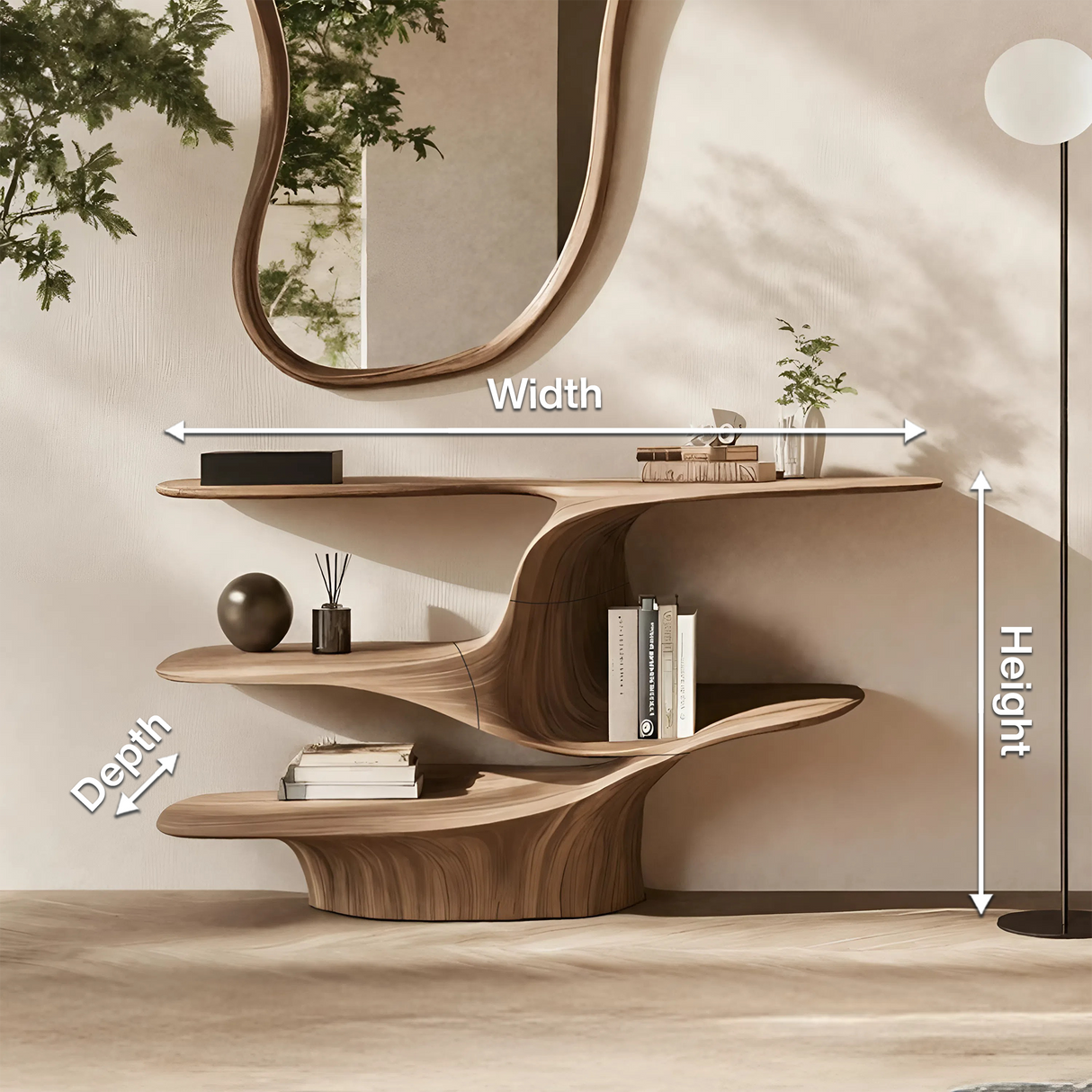 Rustic Live Edge Vanity For Bathroom Design And Storage