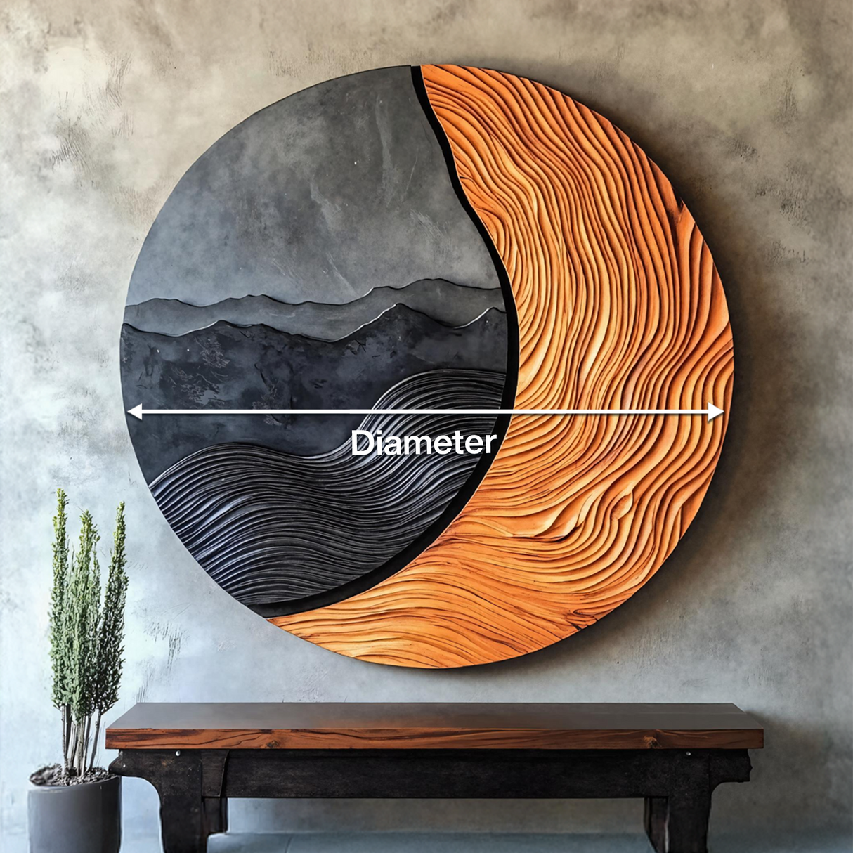 Handcrafted Large Sculpture Wall For Furniture Wall Art