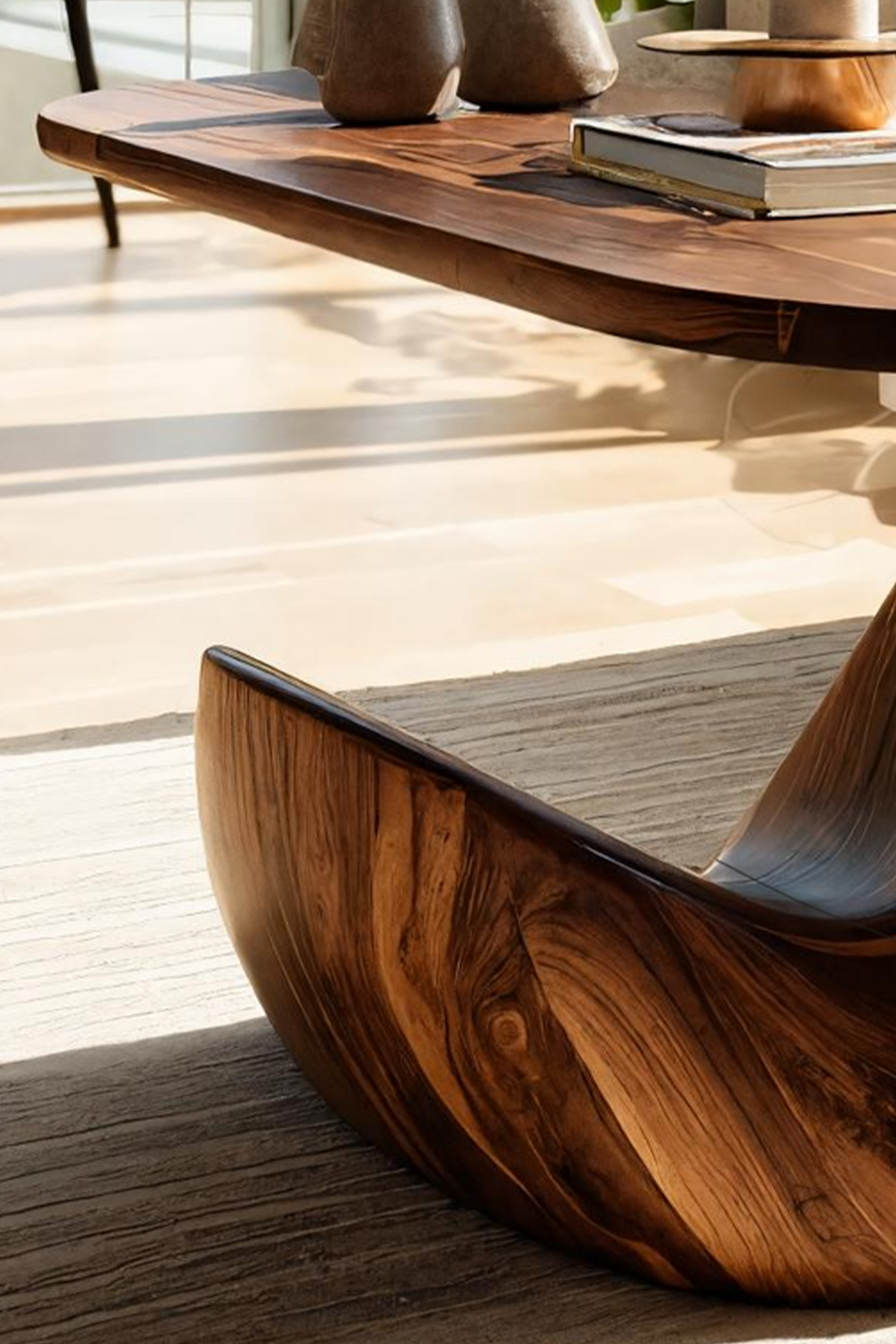 Farmhouse Live Edge Side Table For Vintage Furniture Vibe