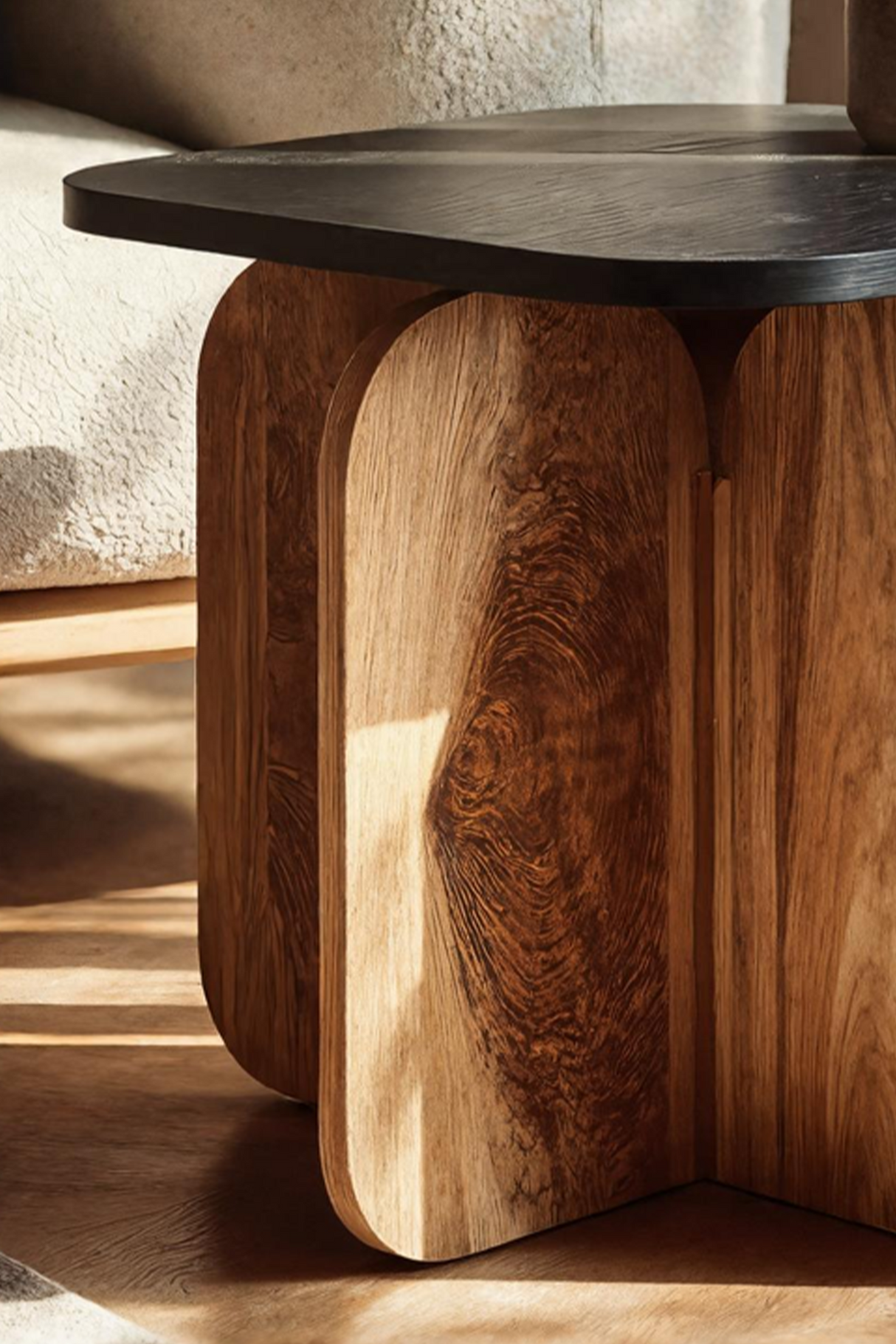 Modern Solid Wood End Table For Elegant Furniture Setup