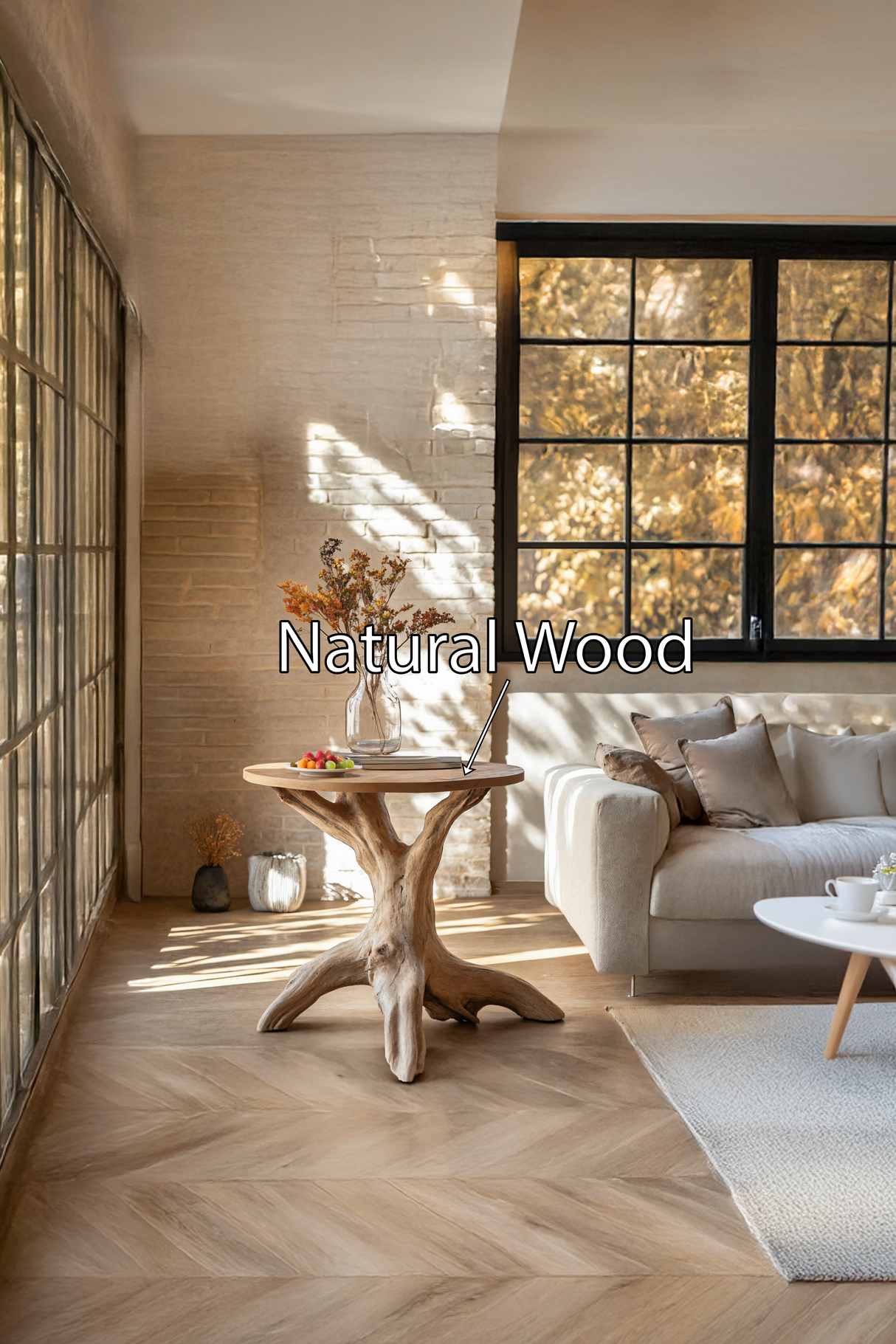 Farmhouse Wooden End Table For Furniture Decor Practical And Stylish